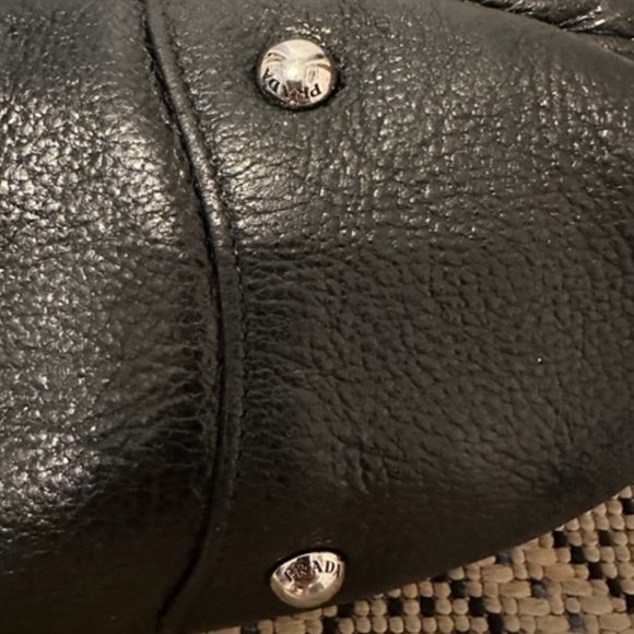 Prada Black Leather Stingray Shoulder Bag - Picture 4 of 9